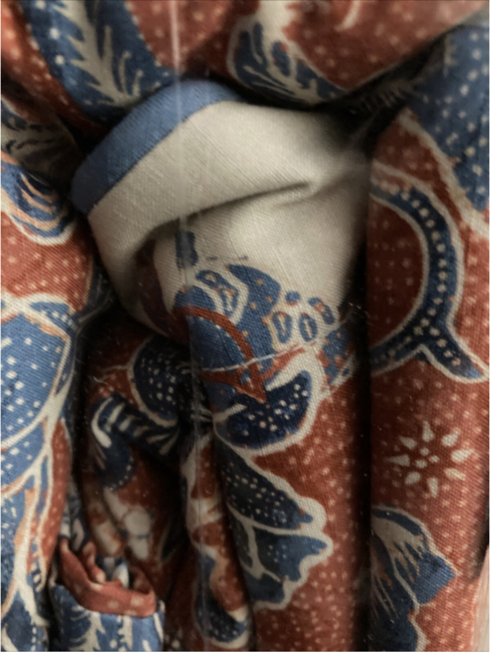 Ralph Lauren Mirabelle Floral Duvet Cover Rust Blue Queen Bedding Floral New - Picture 9 of 9